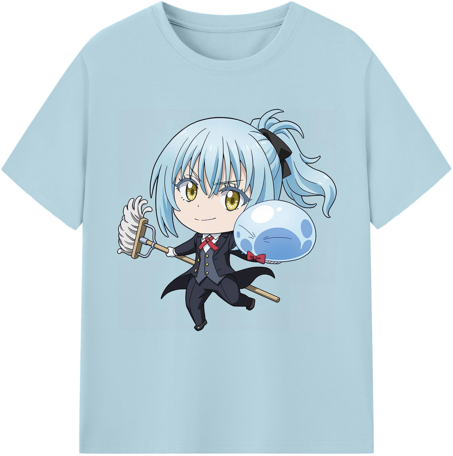 （画像用） 転スラ Regarding Reincarnated to Slime 綿100％半袖Tシャツ（フロントプリント）